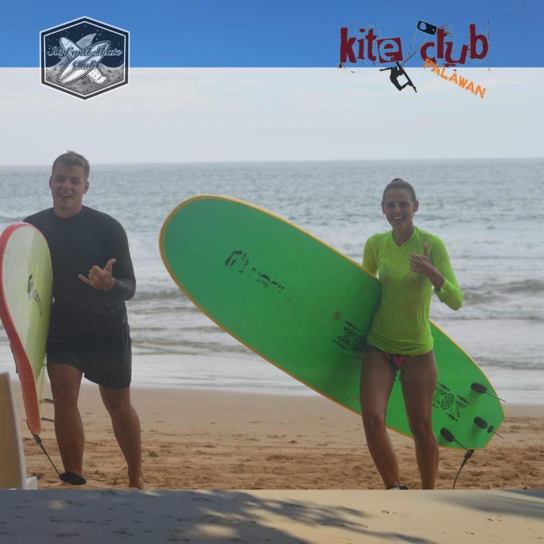 Surf And Skate Duli El Nido By Kiteclub Palawan Hostel Eksteriør bilde